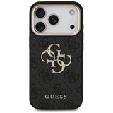 Husa pentru iPhone 17 Pro, Guess Hardcase Big 4G Logo Classic (GUHCP17L4GMGCGR), negru