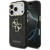Husa pentru iPhone 17 Pro, Guess Hardcase Big 4G Logo Classic (GUHCP17L4GMGCGR), negru