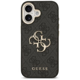 Husa pentru iPhone 17, Guess Hardcase Big 4G Classic Logo (GUHCP17S4GMGCGR), negru