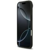 Husa pentru iPhone 17 Air, Guess 4G Circle Classic Logo MagSafe (GUHMP17MP4PGRSGK), negru