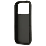 Husa pentru iPhone 17 Pro Max, Guess Hardcase 4G Grained Roses Big Logo (GUHCP17XPGROP4MK), negru