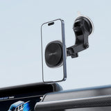 Suport auto Acefast cu Wireless Charging (D42), pentru Bord/Parbriz, Prindere magnetica, USB-C, 15W, pentru 4.7, argintiu