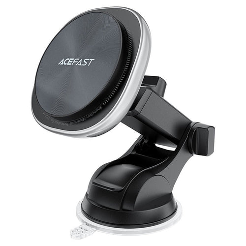 Suport auto Acefast cu Wireless Charging (D42), pentru Bord/Parbriz, Prindere magnetica, USB-C, 15W, pentru 4.7, argintiu
