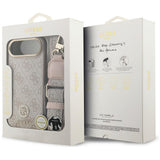 Husa pentru iPhone 17 Air, Guess Hardcase 4G Strass Logo & Big Strap (GUHMP17MP4G4DCSP), roz