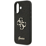 Husa pentru iPhone 17, Guess Fixed Glitter Big 4G (GUHCP17SHG4SGK), negru