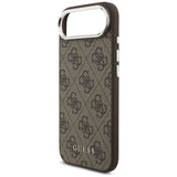 Husa pentru iPhone 17 Air, Guess Hardcase 4G Classic Logo MagSafe (GUHMP17MP4GSSMCW), maro