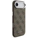 Husa pentru iPhone 17 Air, Guess Hardcase 4G Classic Logo MagSafe (GUHMP17MP4GSSMCW), maro