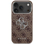 Husa pentru iPhone 17, Guess Hardcase Big 4G Classic Logo (GUHCP17SP4G4SMCW), maro