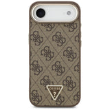 Husa pentru iPhone 17 Air, Guess Hardcase 4G Triangle Logo (GUHMP17MP4GTDGMW), maro