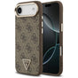 Husa pentru iPhone 17 Air, Guess Hardcase 4G Triangle Logo (GUHMP17MP4GTDGMW), maro