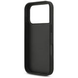 Husa pentru iPhone 17 Pro, Guess Fixed Glitter Big 4G (GUHCP17LHG4SGK), negru