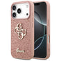 Husa pentru iPhone 17 Pro, Guess Fixed Glitter Big 4G (GUHCP17LHG4SGP), roz