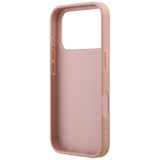 Husa pentru iPhone 17 Pro, Guess Fixed Glitter Big 4G (GUHCP17LHG4SGP), roz