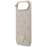 Husa pentru iPhone 17 Air, Guess Hardcase 4G Triangle Logo MagSafe (GUHMP17MP4GTDGMP), roz