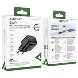 Incarcator retea Acefast Mini (A73), GaN Technology, PD20W, Small Size Design, negru