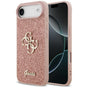 Husa pentru iPhone 17 Air, Guess Fixed Glitter Big 4G (GUHCP17MHG4SGP), roz