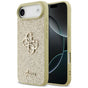 Husa pentru iPhone 17 Air, Guess Fixed Glitter Big 4G (GUHCP17MHG4SGD), auriu
