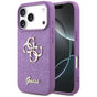 Husa pentru iPhone 17 Pro, Guess Fixed Glitter Big 4G (GUHCP17LHG4SGL), violet