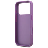 Husa pentru iPhone 17 Pro, Guess Fixed Glitter Big 4G (GUHCP17LHG4SGL), violet