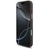 Husa pentru iPhone 17 Pro, Guess Hardcase 4G Triangle Logo MagSafe (GUHMP17LP4GTDGMW), maro