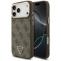Husa pentru iPhone 17 Pro, Guess Hardcase 4G Triangle Logo MagSafe (GUHMP17LP4GTDGMW), maro