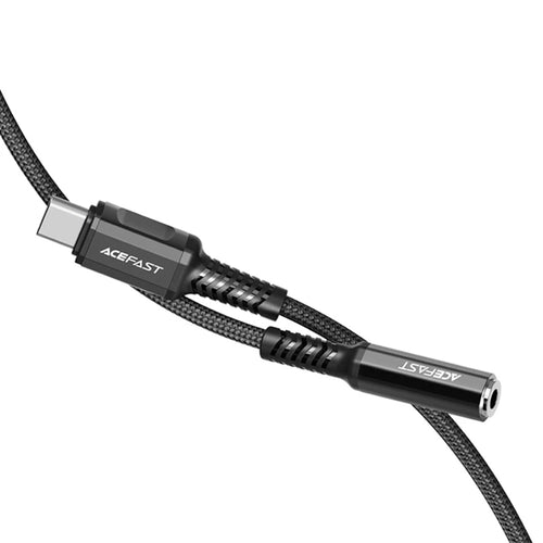 Adaptor Acefast, Audio Cable C1 07 Type-C to Jack 3 5mm Female Hi Fi DAC Digital Decoding Nylon Braid 0 18m Koff