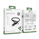 Adaptor Acefast, Audio Cable C1 07 Type-C to Jack 3 5mm Female Hi Fi DAC Digital Decoding Nylon Braid 0 18m Koff