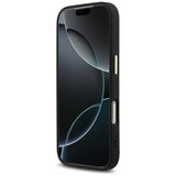 Husa pentru iPhone 17 Pro, Guess Hardcase 4G Triangle Logo MagSafe (GUHMP17LP4GTDGMK), negru