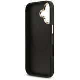 Husa pentru iPhone 17, Guess Hardcase 4G Triangle Logo MagSafe (GUHMP17SP4GTDGMK), negru