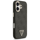 Husa pentru iPhone 17, Guess Hardcase 4G Triangle Logo MagSafe (GUHMP17SP4GTDGMK), negru