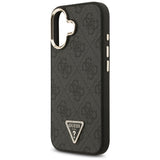 Husa pentru iPhone 17, Guess Hardcase 4G Triangle Logo MagSafe (GUHMP17SP4GTDGMK), negru