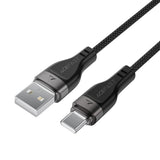 Cablu Acefast de date (C11-04), Magnetic Winding, Incarcare rapida, USB to Type-C, 3A, Reglabil Lenght, 1.2m, negru