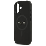 Husa pentru iPhone 17, Guess Saffiano Classic Logo MagSafe (GUHMP17SPSAHMCK), negru