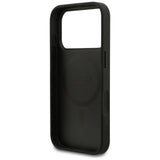 Husa pentru iPhone 17 Pro Max, Guess Saffiano Classic Logo MagSafe (GUHMP17XPSAHMCK), negru