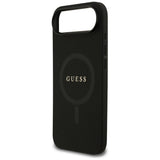 Husa pentru iPhone 17 Air, Guess Saffiano Classic Logo MagSafe (GUHMP17MPSAHMCK), negru