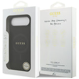 Husa pentru iPhone 17 Air, Guess Saffiano Classic Logo MagSafe (GUHMP17MPSAHMCK), negru