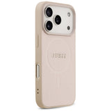 Husa pentru iPhone 17 Pro Max, Guess Saffiano Classic Logo MagSafe (GUHMP17XPSAHMCP), roz