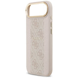 Husa pentru iPhone 17 Air, Guess Hardcase 4G Stripe MagSafe (GUHMP17MPG4SEMCP), roz