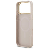Husa pentru iPhone 17 Pro Max, Guess Hardcase 4G Stripe MagSafe (GUHMP17XPG4SEMCP), roz
