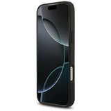 Husa pentru iPhone 17 Pro Max, Guess Hardcase 4G Ring Stand (GUHCP17X4GMRGR), negru
