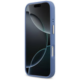 Husa pentru iPhone 17 Pro, Guess Hardcase 4G Stripe MagSafe (GUHMP17LPG4SEMCB), albastru