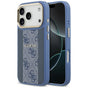 Husa pentru iPhone 17 Pro, Guess Hardcase 4G Stripe MagSafe (GUHMP17LPG4SEMCB), albastru