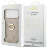 Husa pentru iPhone 17 Pro Max, Guess Hardcase 4G Ring Stand (GUHCP17X4GMRPI), roz