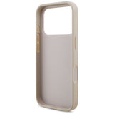 Husa pentru iPhone 17 Pro, Guess Hardcase 4G Classic Logo cu Strap (GUHCP17LP4GMGSP), roz
