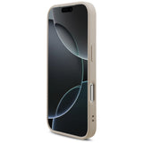 Husa pentru iPhone 17 Pro, Guess Hardcase 4G Classic Logo cu Strap (GUHCP17LP4GMGSP), roz