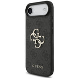 Husa pentru iPhone 17 Air, Guess Hardcase 4G Classic Logo cu Strap (GUHCP17MP4GMGSK), negru