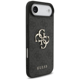 Husa pentru iPhone 17 Air, Guess Hardcase 4G Classic Logo cu Strap (GUHCP17MP4GMGSK), negru
