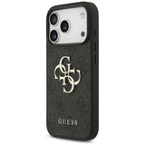 Husa pentru iPhone 17 Pro, Guess Hardcase 4G Classic Logo cu Strap (GUHCP17LP4GMGSK), negru