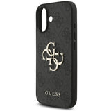 Husa pentru iPhone 17, Guess Hardcase 4G Classic Logo cu Strap (GUHCP17SP4GMGSK), negru