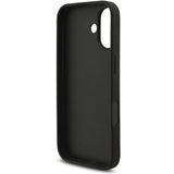 Husa pentru iPhone 17, Guess Hardcase 4G Classic Logo cu Strap (GUHCP17SP4GMGSK), negru